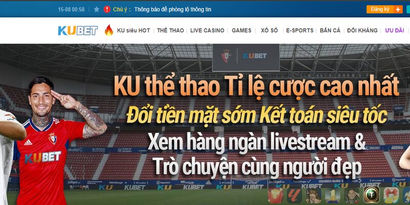 Bóng đá Kubet888 đem đến cho người chơi những giây phút giải trí hấp dẫn
